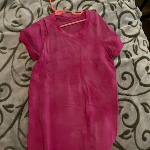 lululemon athletica Tops - lululemon pink tie dye swifly tech